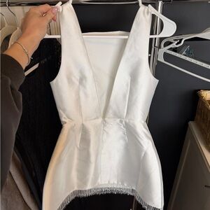 Odd Muse White Elegant Dress